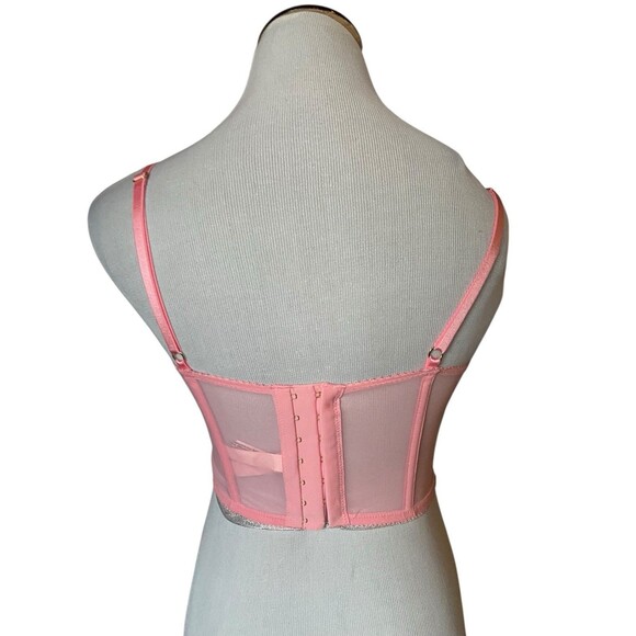 Victorias Secret Dream Angels Corset Top Size S Pink Coquette Fairy Romantic Y2K - Picture 4 of 16